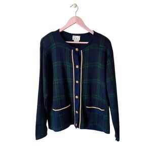 Cricket Lane Vintage Plaid Cardigan